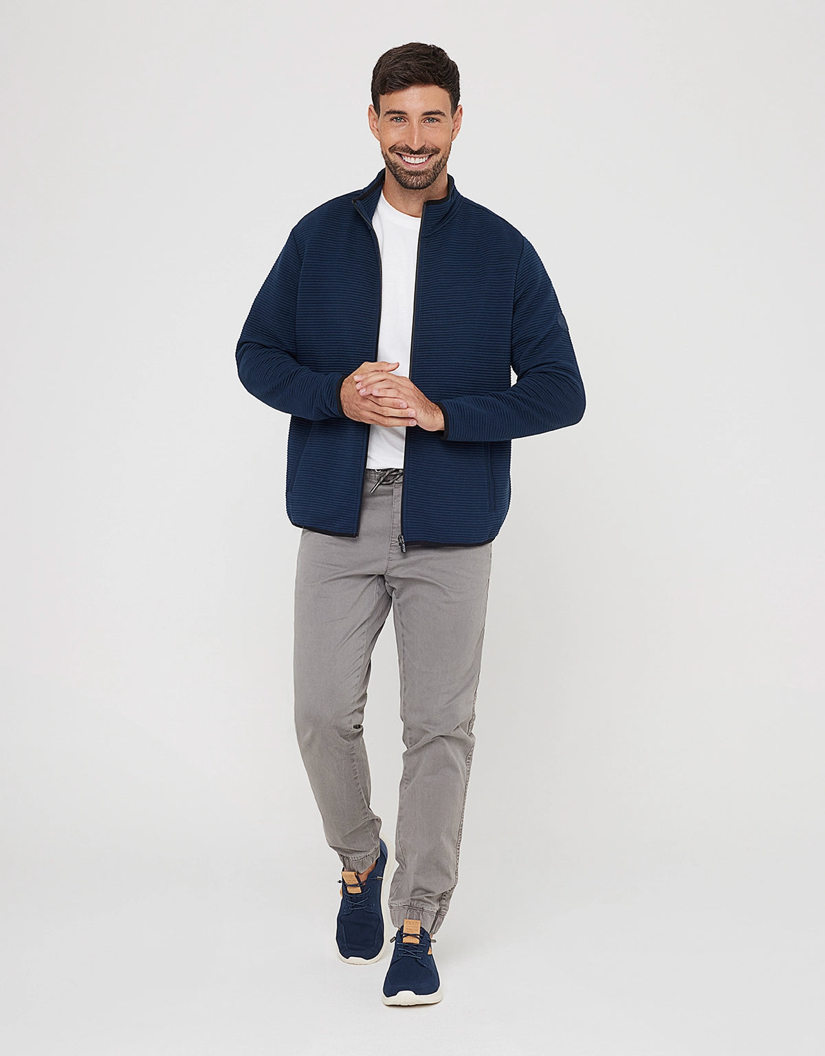 Chaqueta Cremallera Azul Marino - Tigio 