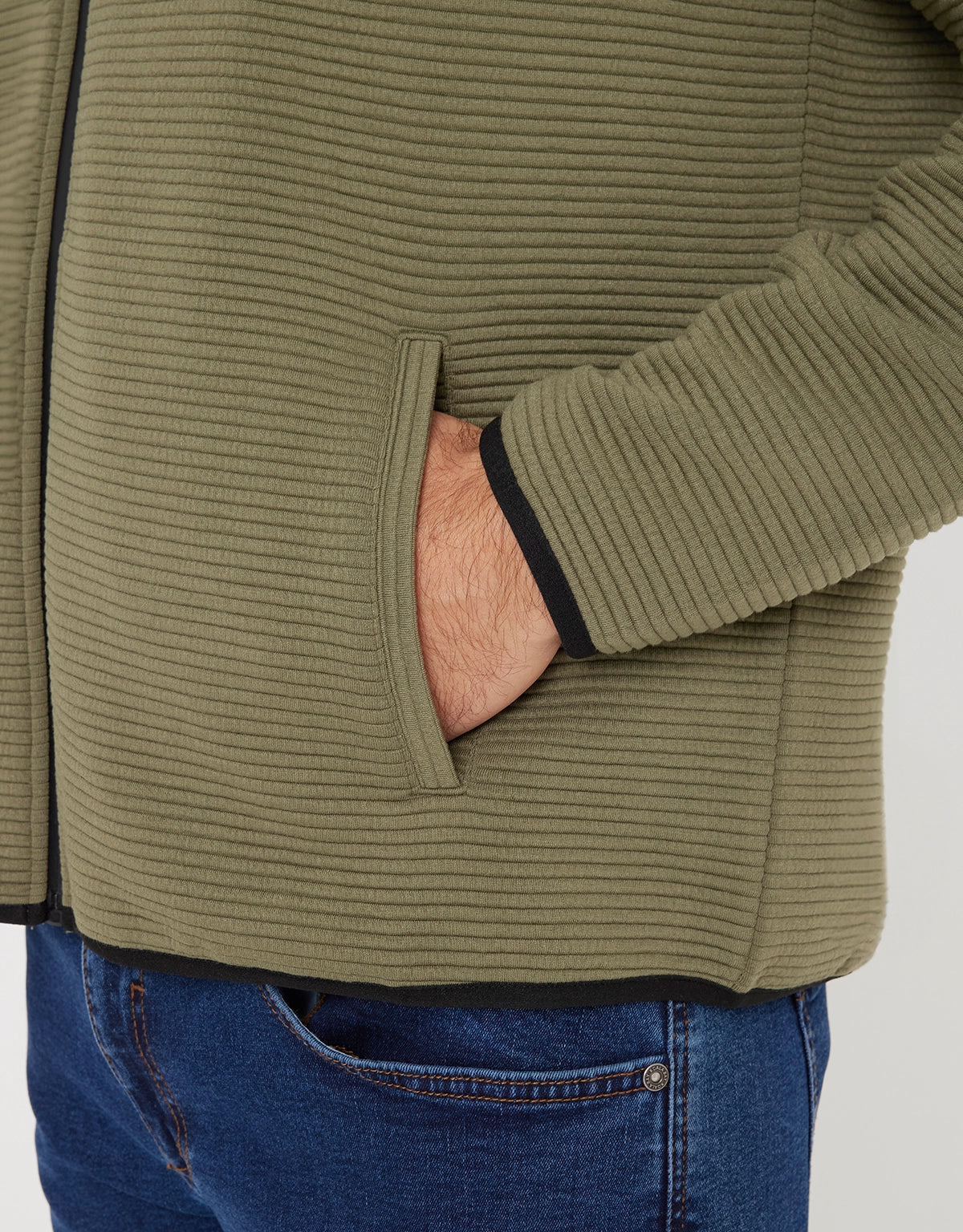 Chaqueta Cremallera Caqui - Tigio 