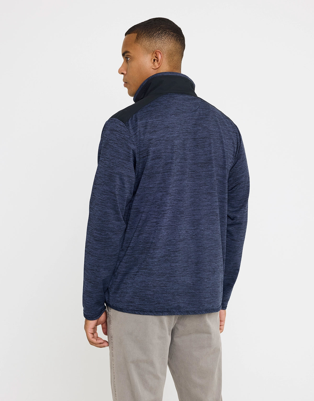 Chaqueta Ligera con Cremallera Azul Marino - Phu 