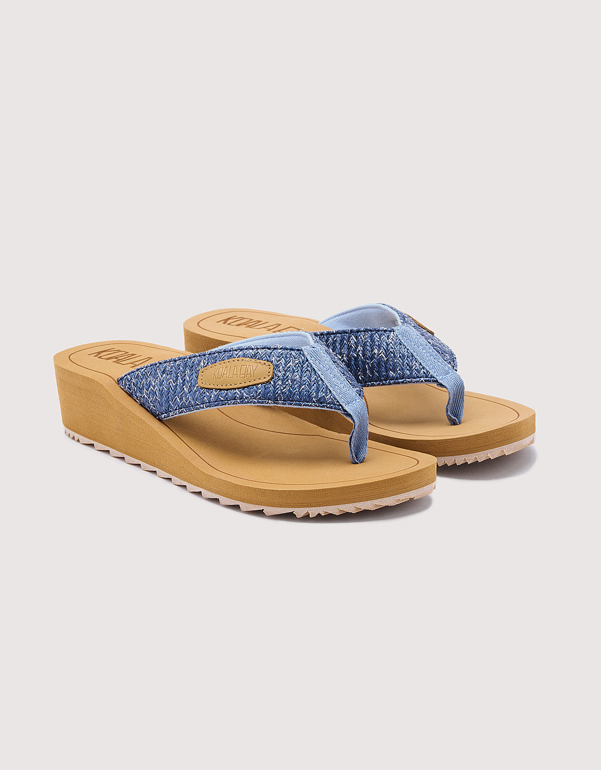 Blue Wedge Flip Flop - Hynix