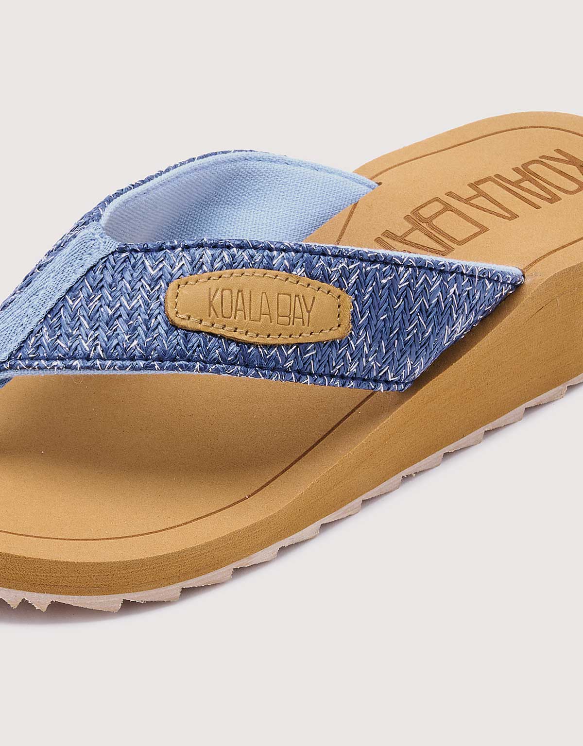 Blue Wedge Flip Flop - Hynix