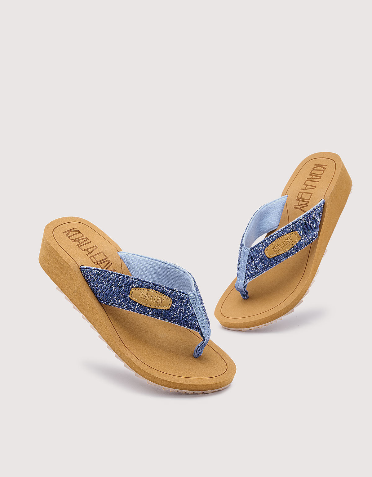 Blue Wedge Flip Flop - Hynix