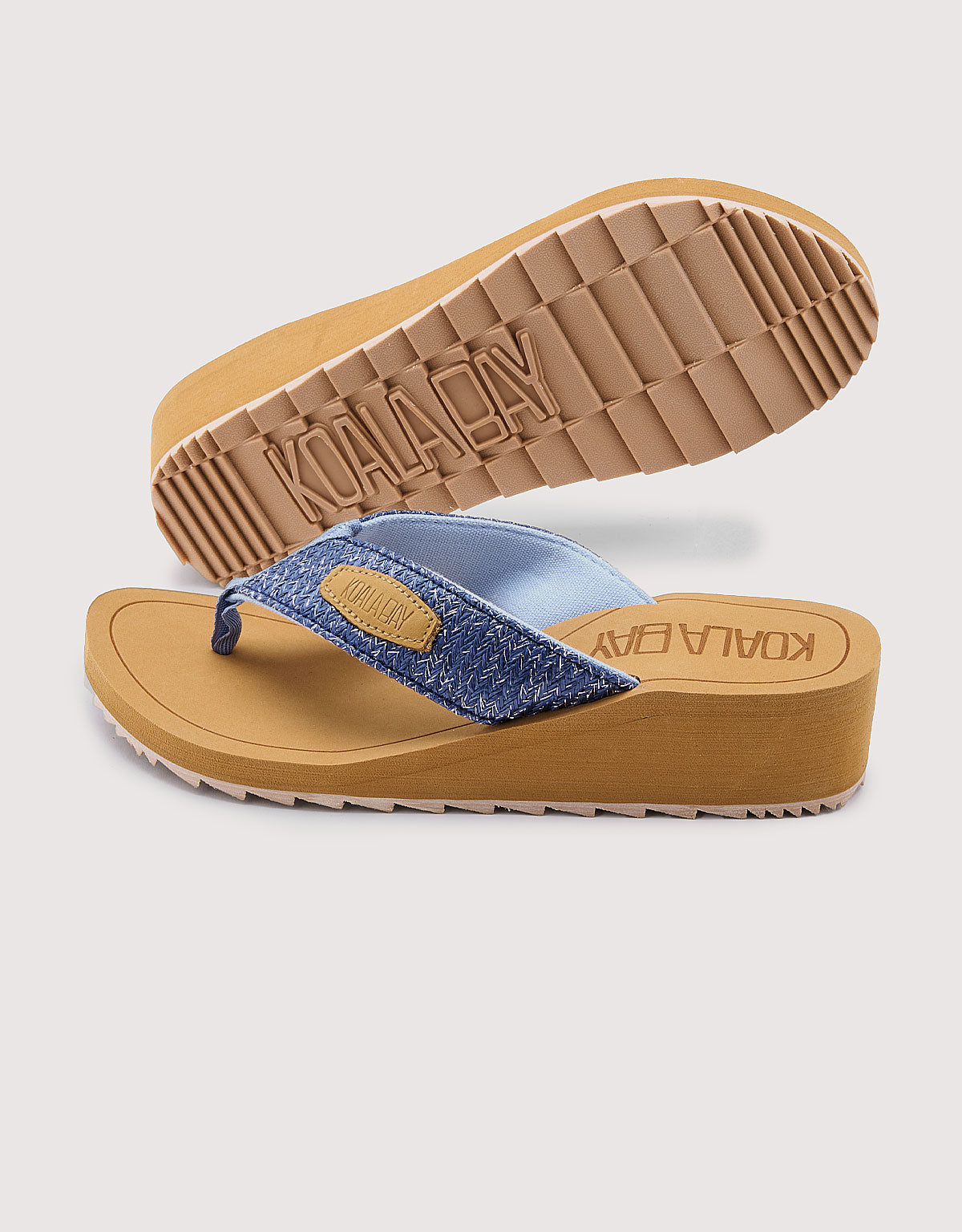 Blue Wedge Flip Flop - Hynix