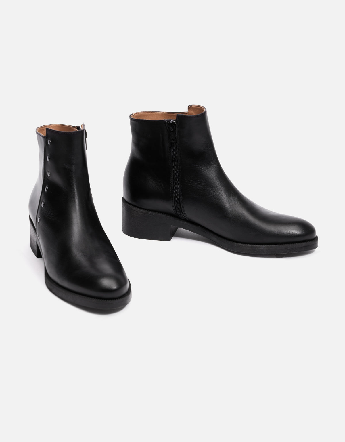 Botines Cuero Tachuelas - Copper 