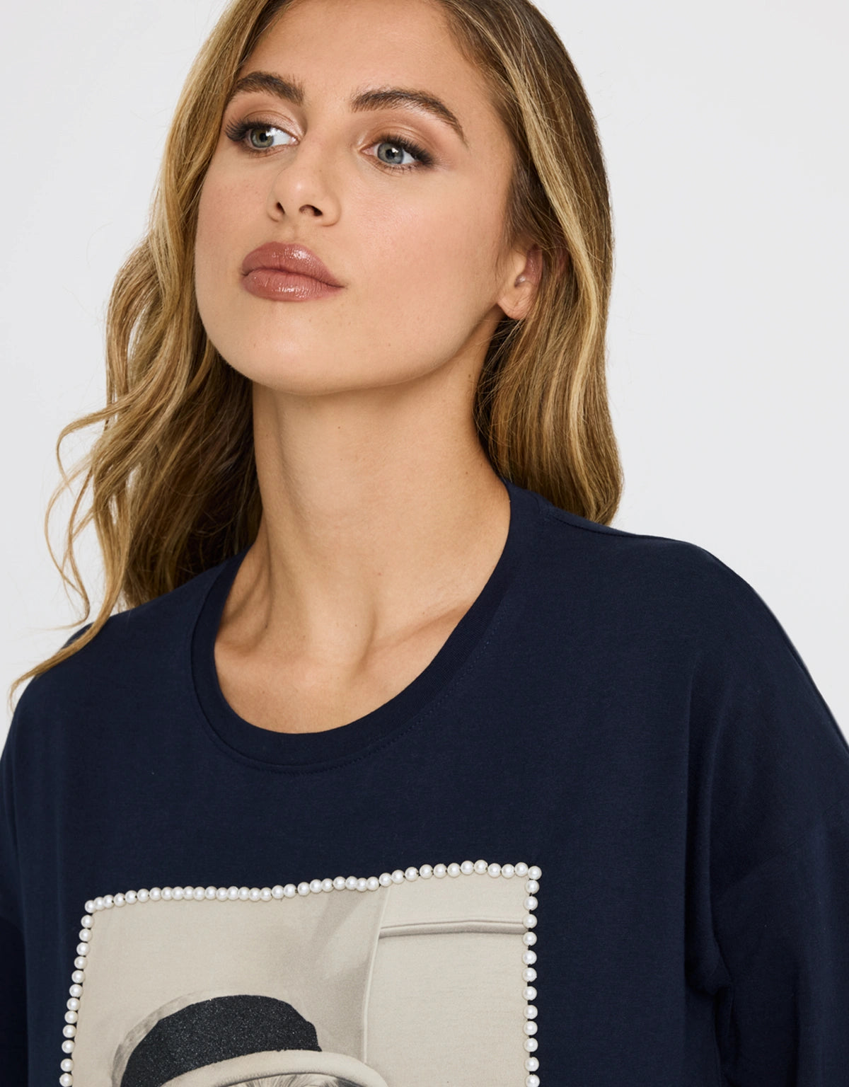 Camiseta Manga Corta Estampado Azul Marino - Pecoco 