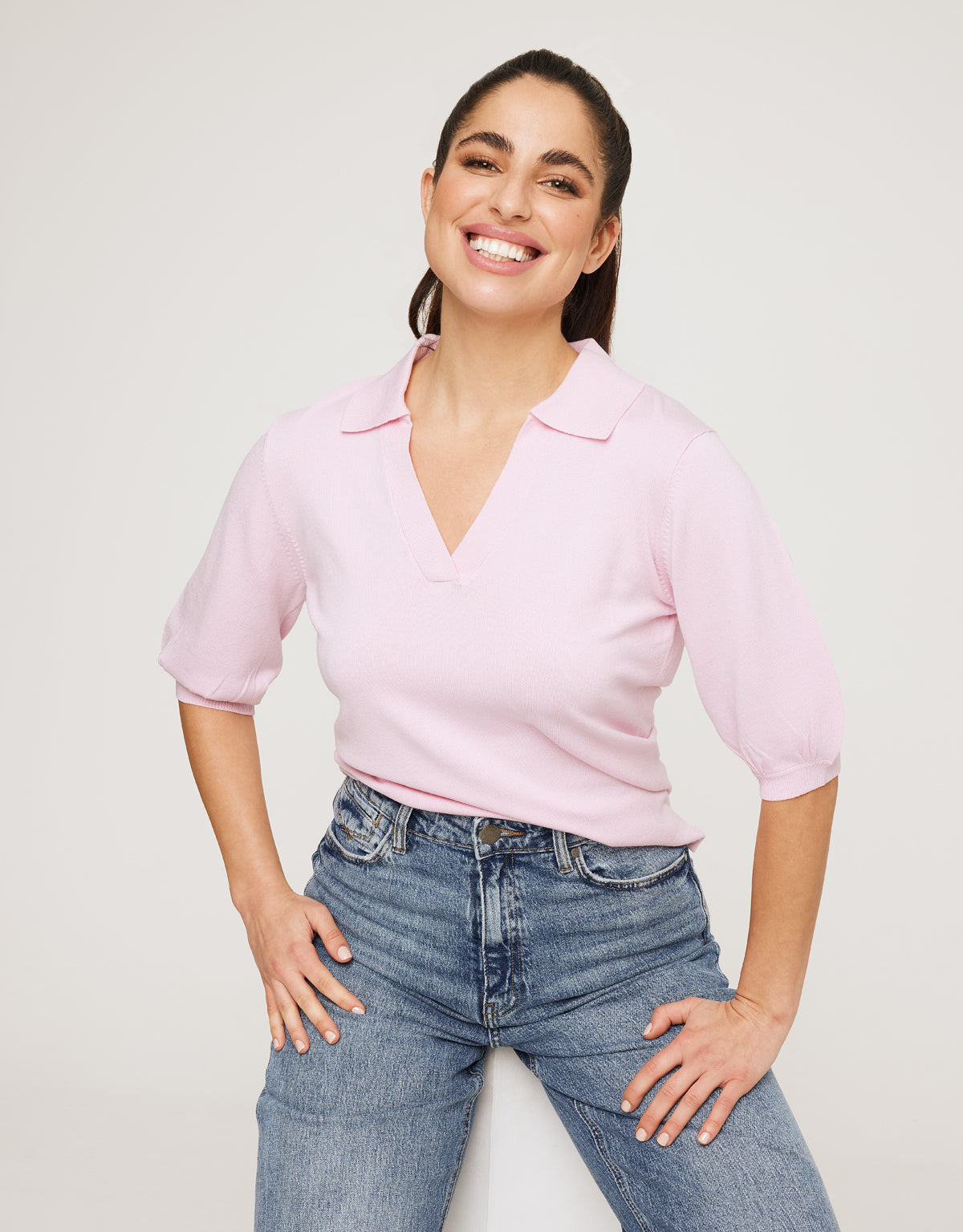 Jersey Manga Corta Rosa - Baju 