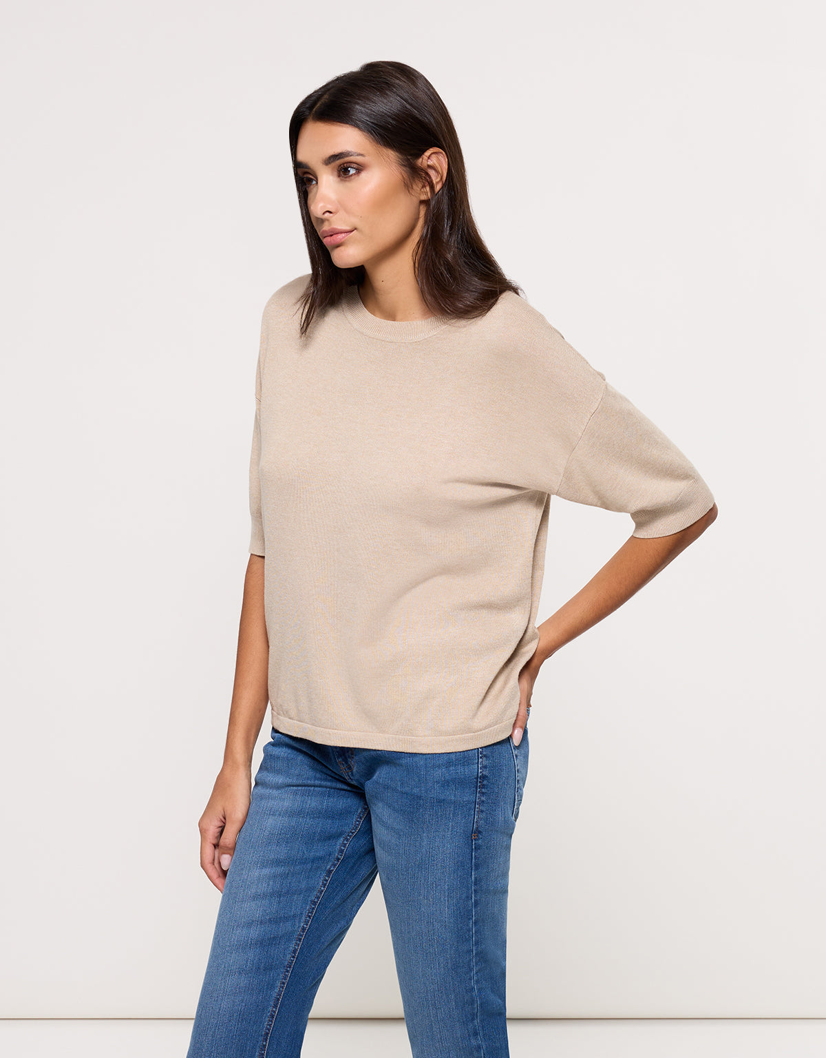 Jersey Manga Larga Beige - Krekla 3