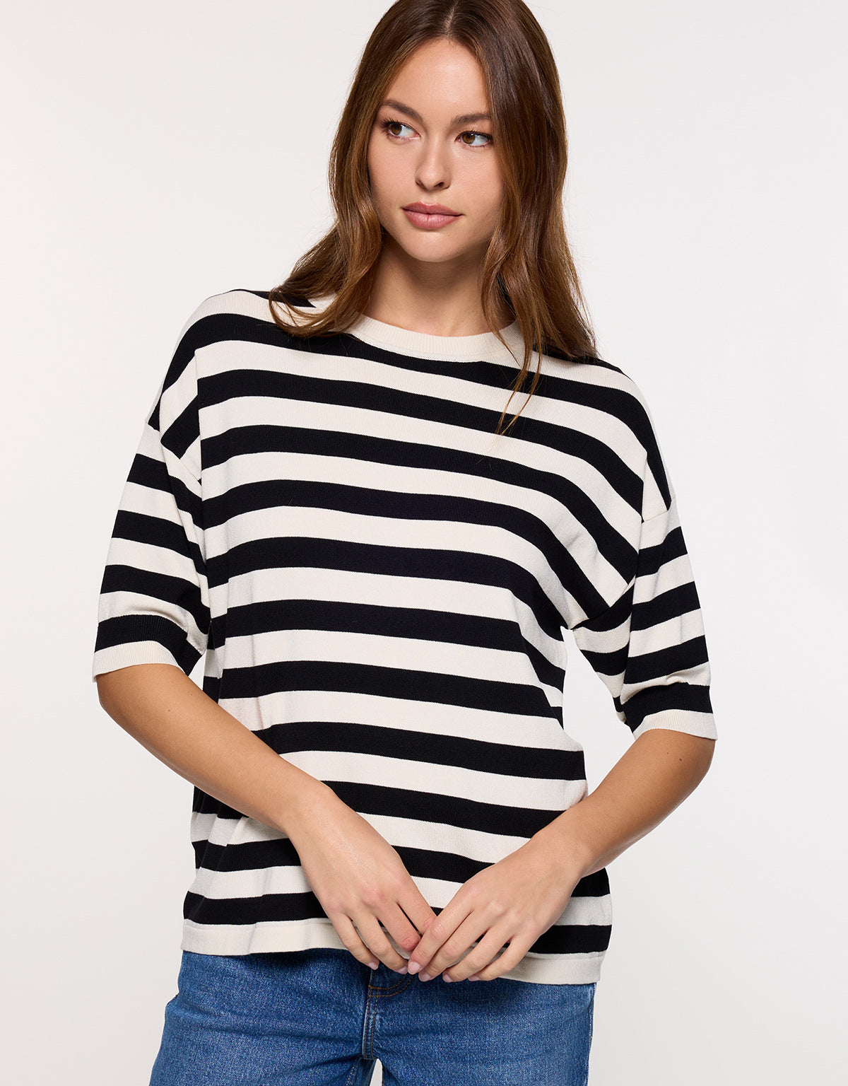 Jersey Manga Corta Negro Rayas - Krekla 5