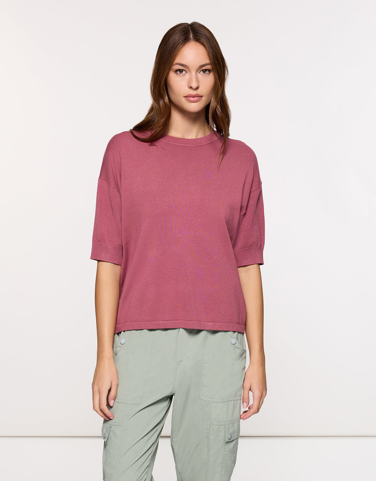 Jersey Manga Corta Rosa - Krekla