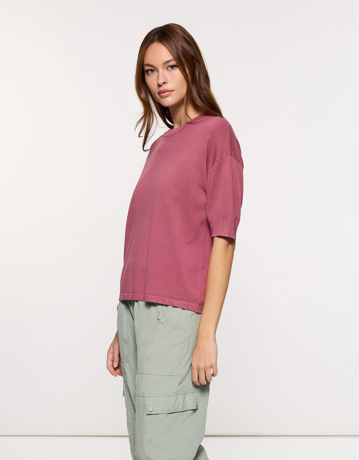 Jersey Manga Corta Rosa - Krekla 3