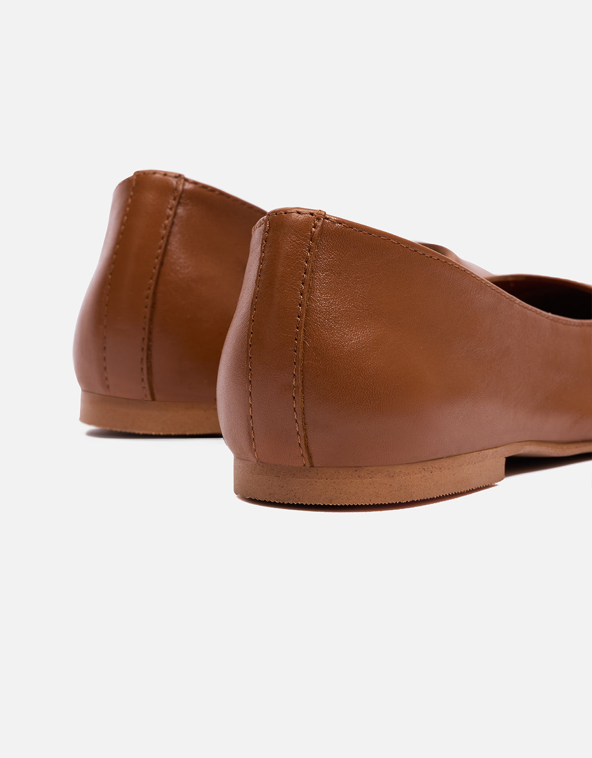 Bailarinas Cuero Punta Redondeada - Zentia 