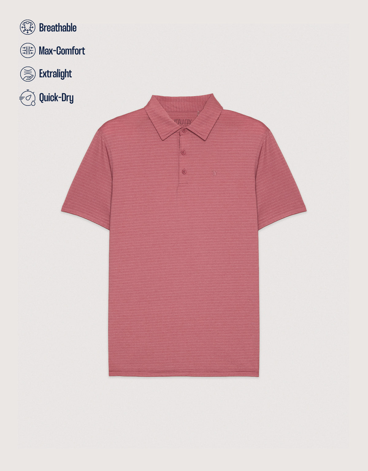 Kurzarm-Poloshirt Koralle – Toole