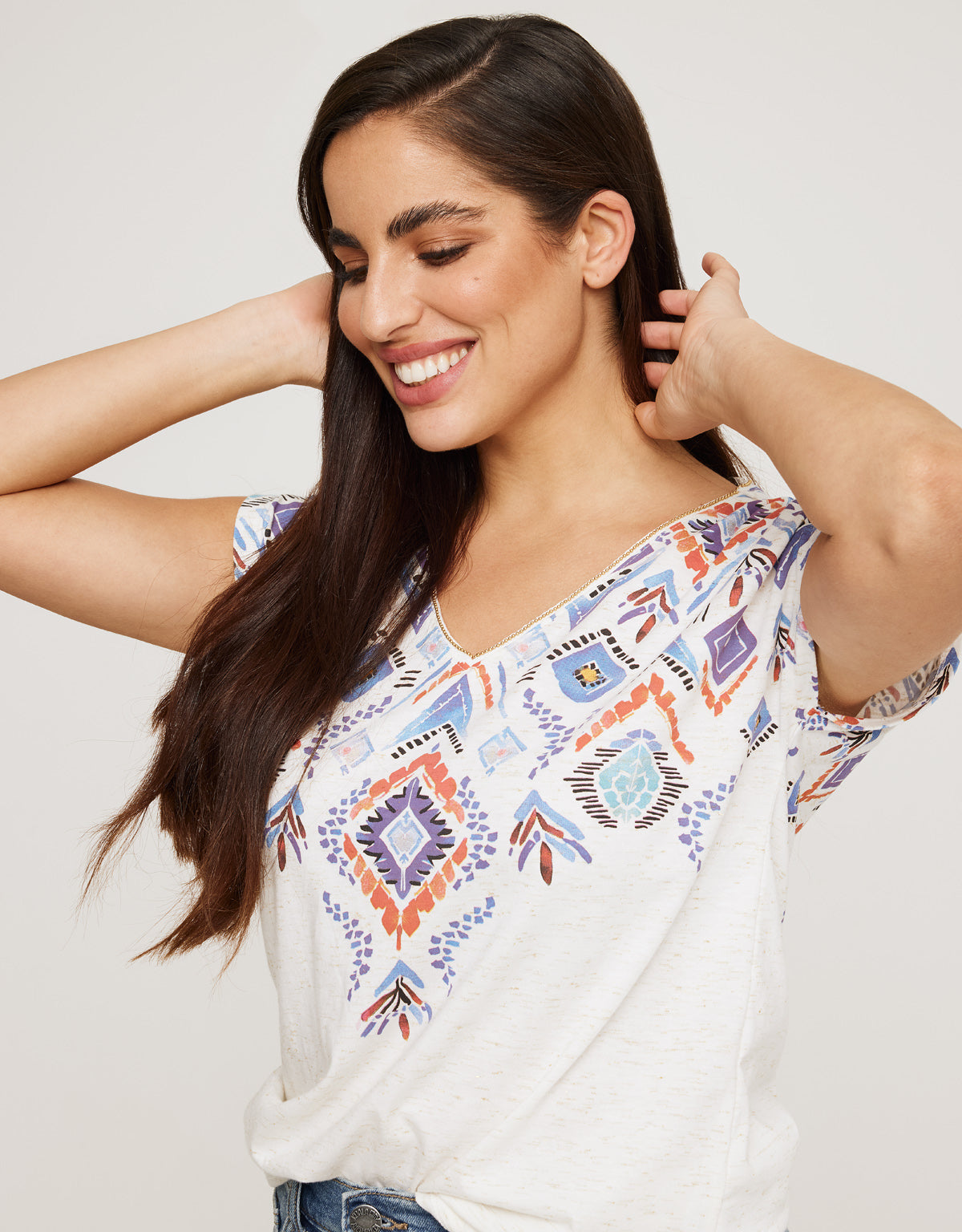 Camiseta Manga Corta Azul - Leafix 2