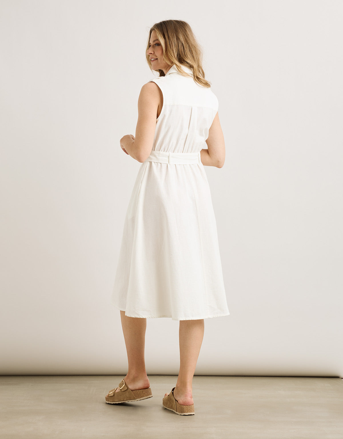 White Midi Dress - Jonix