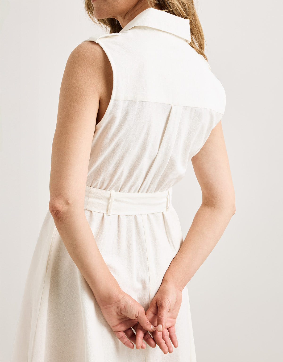 White Midi Dress - Jonix