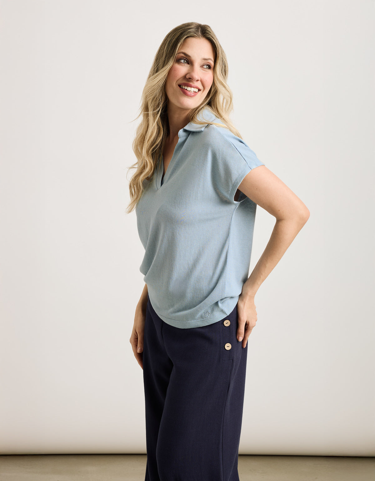 Camiseta Manga Corta Azul - Tandera 