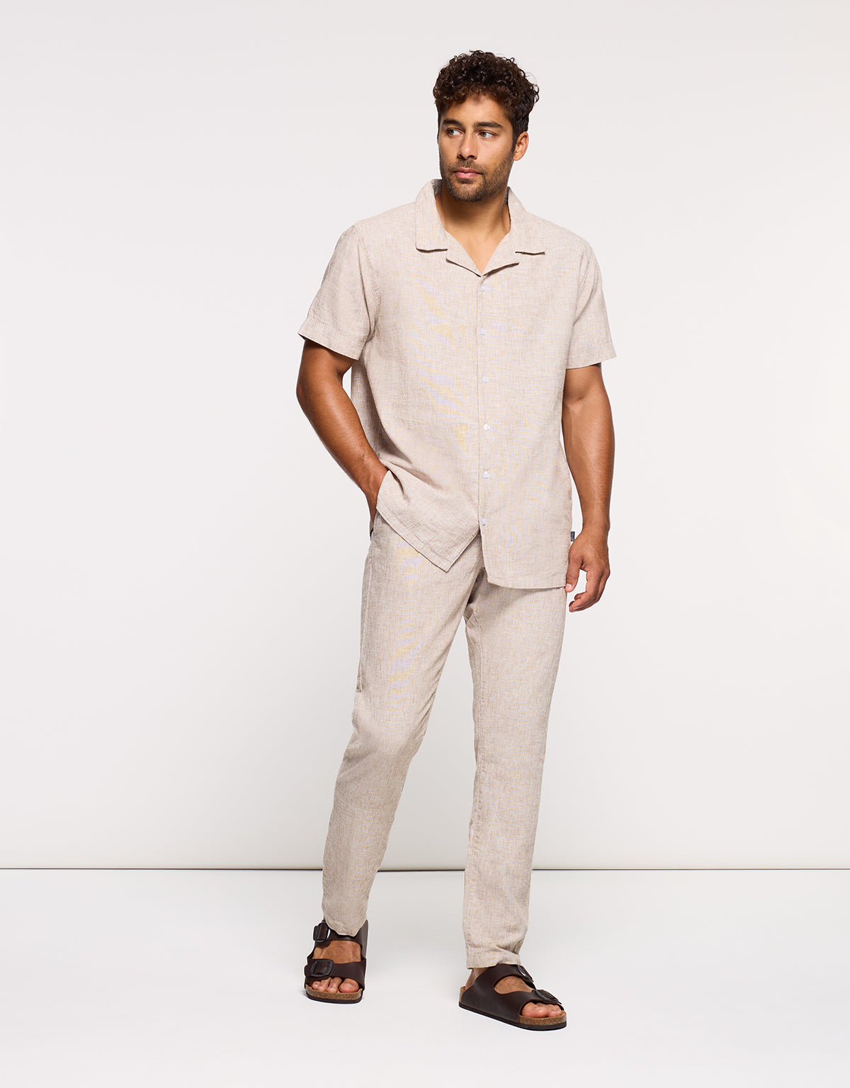 Leinenhemd Beige - Deon