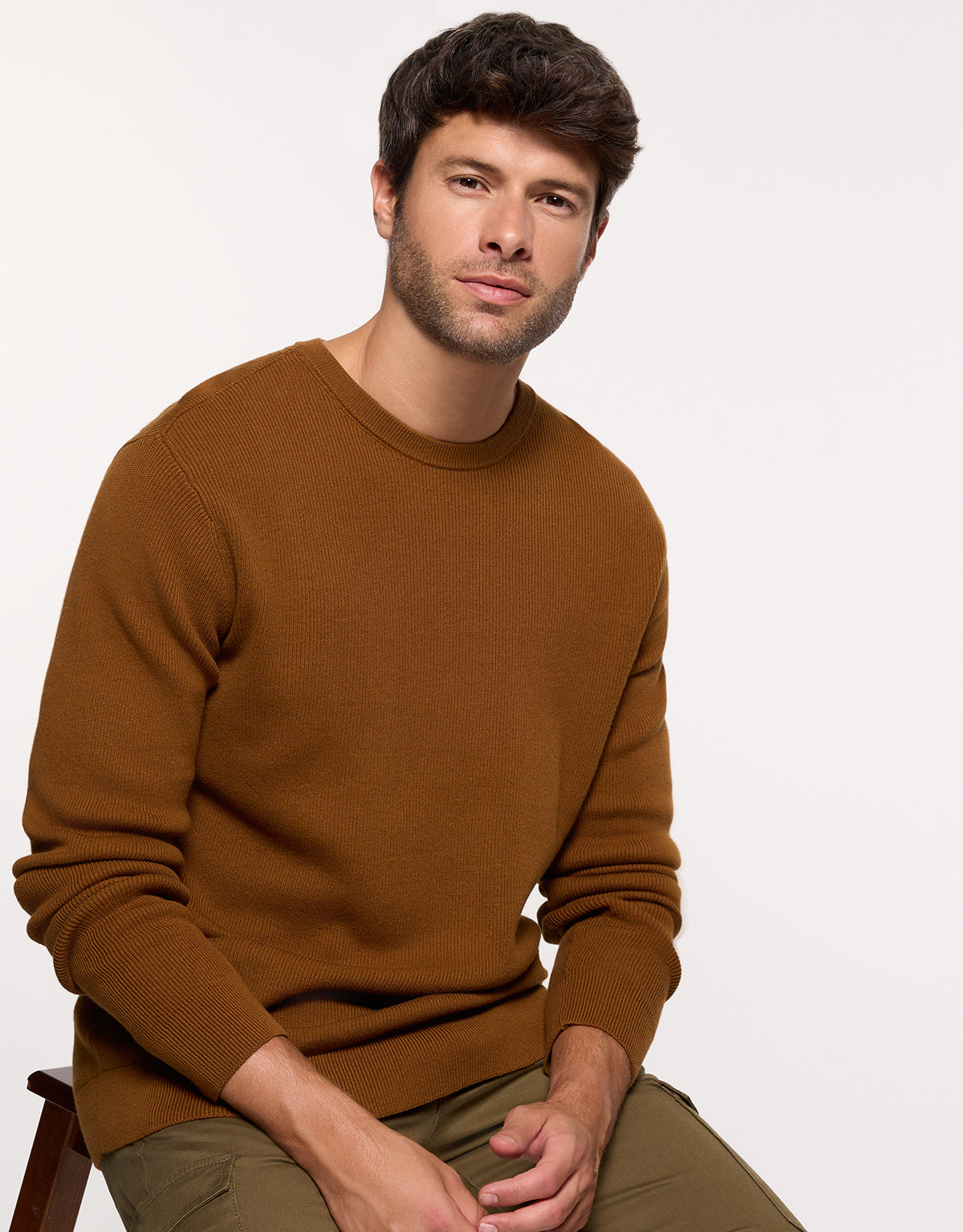 Jersey Manga Larga Marrón - Drobo 5