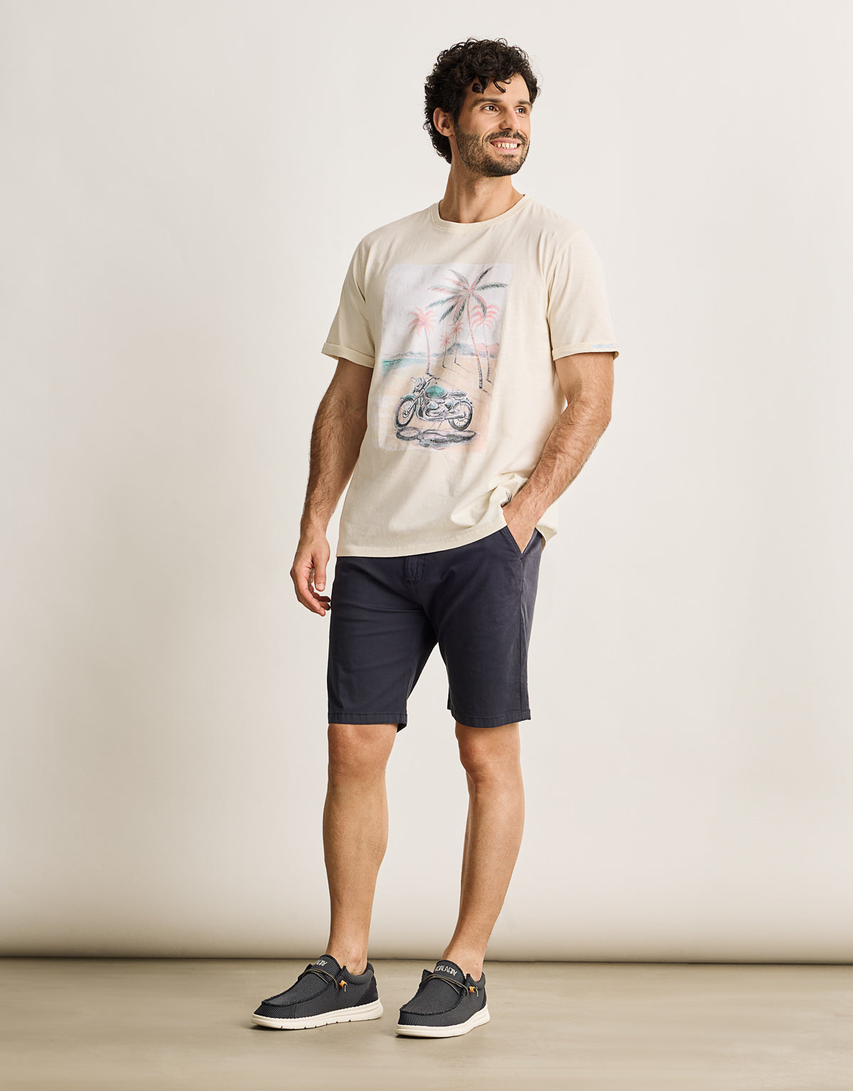 Camiseta Manga Corta Off White - Motodean 8