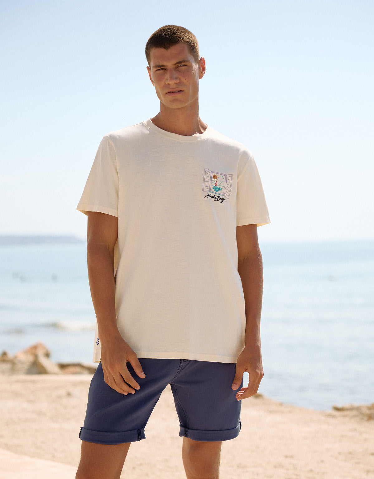 Camiseta Manga Corta Off White - Hobatsam 5