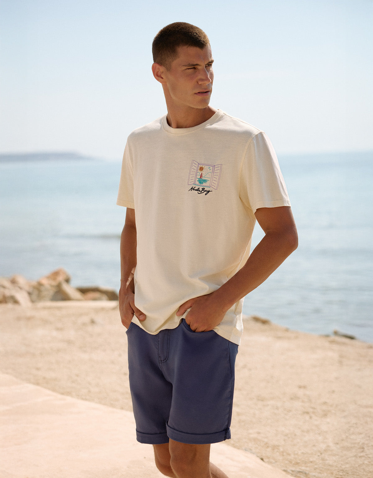 Camiseta Manga Corta Off White - Hobatsam 2