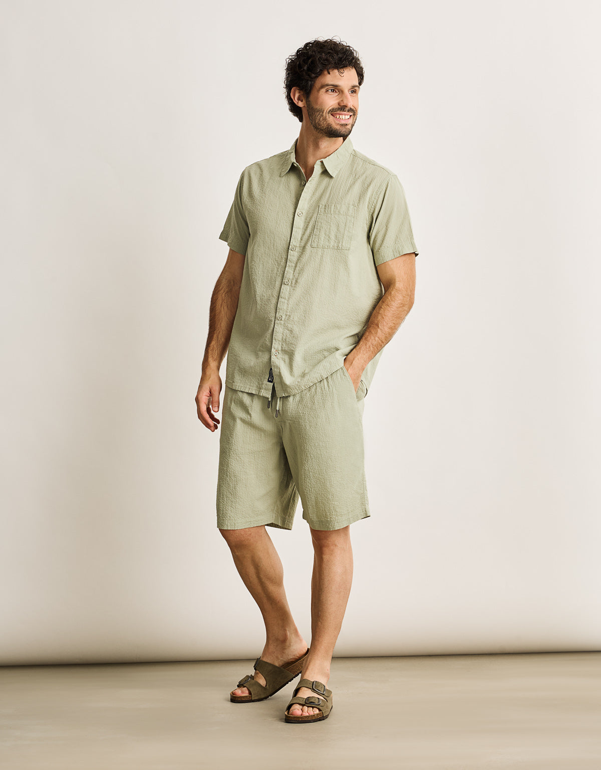 Camisa Manga Corta Kaki - Buzzed 6