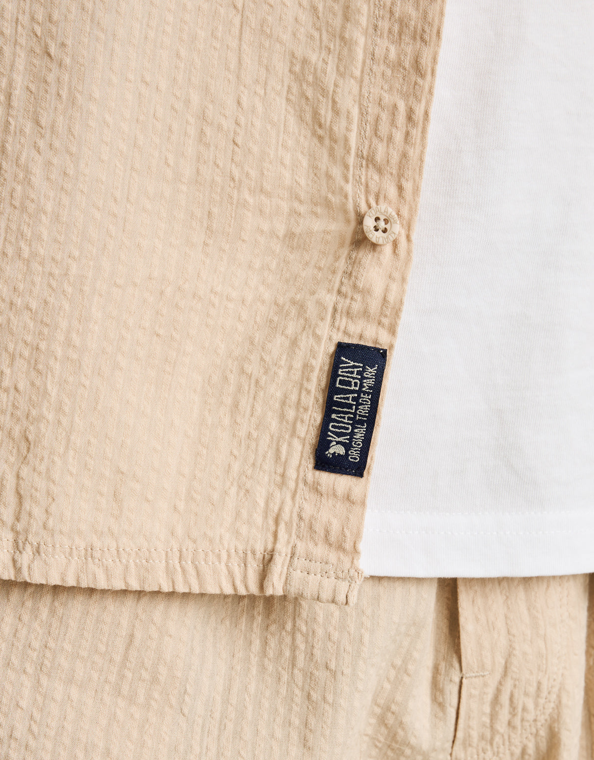 Camisa Manga Corta Beige - Buzzed 5