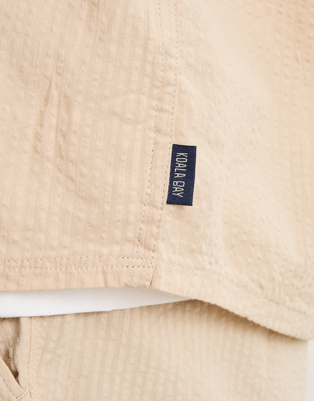 Camisa Manga Corta Beige - Buzzed 6