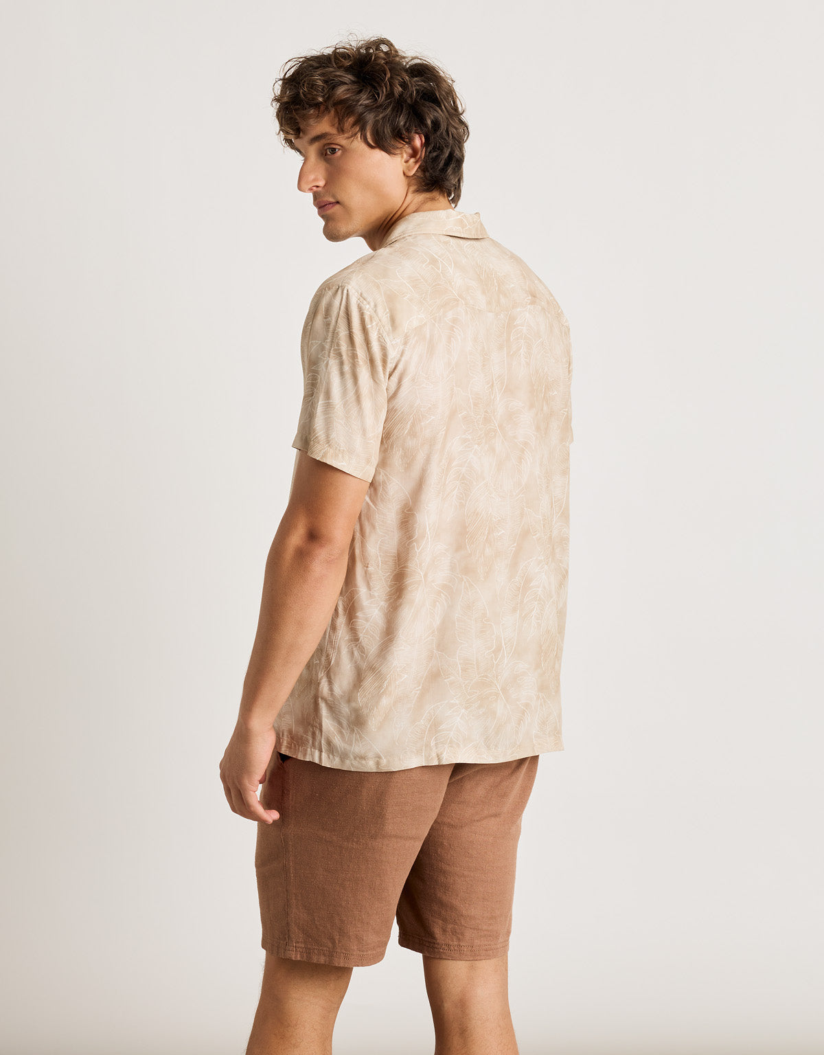 Kurzarmhemd Braun - Fog