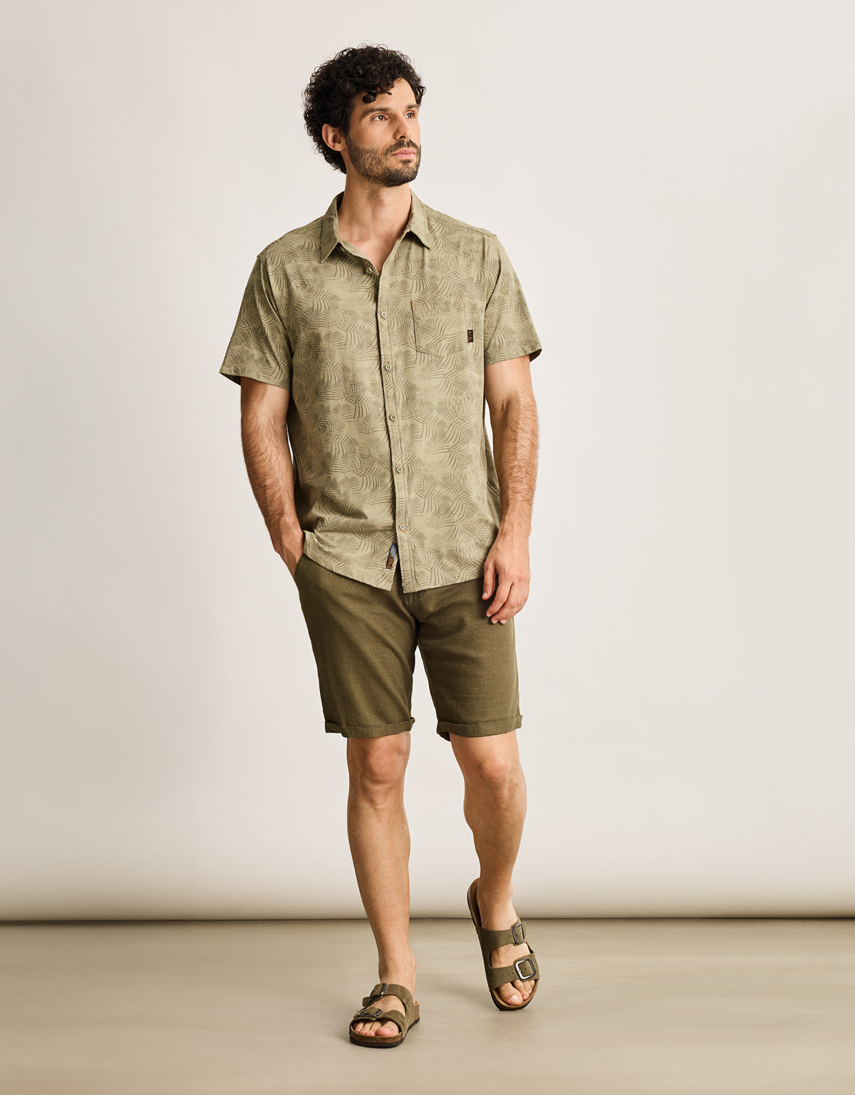 Camisa Manga Corta Kaki - Zendaya 7