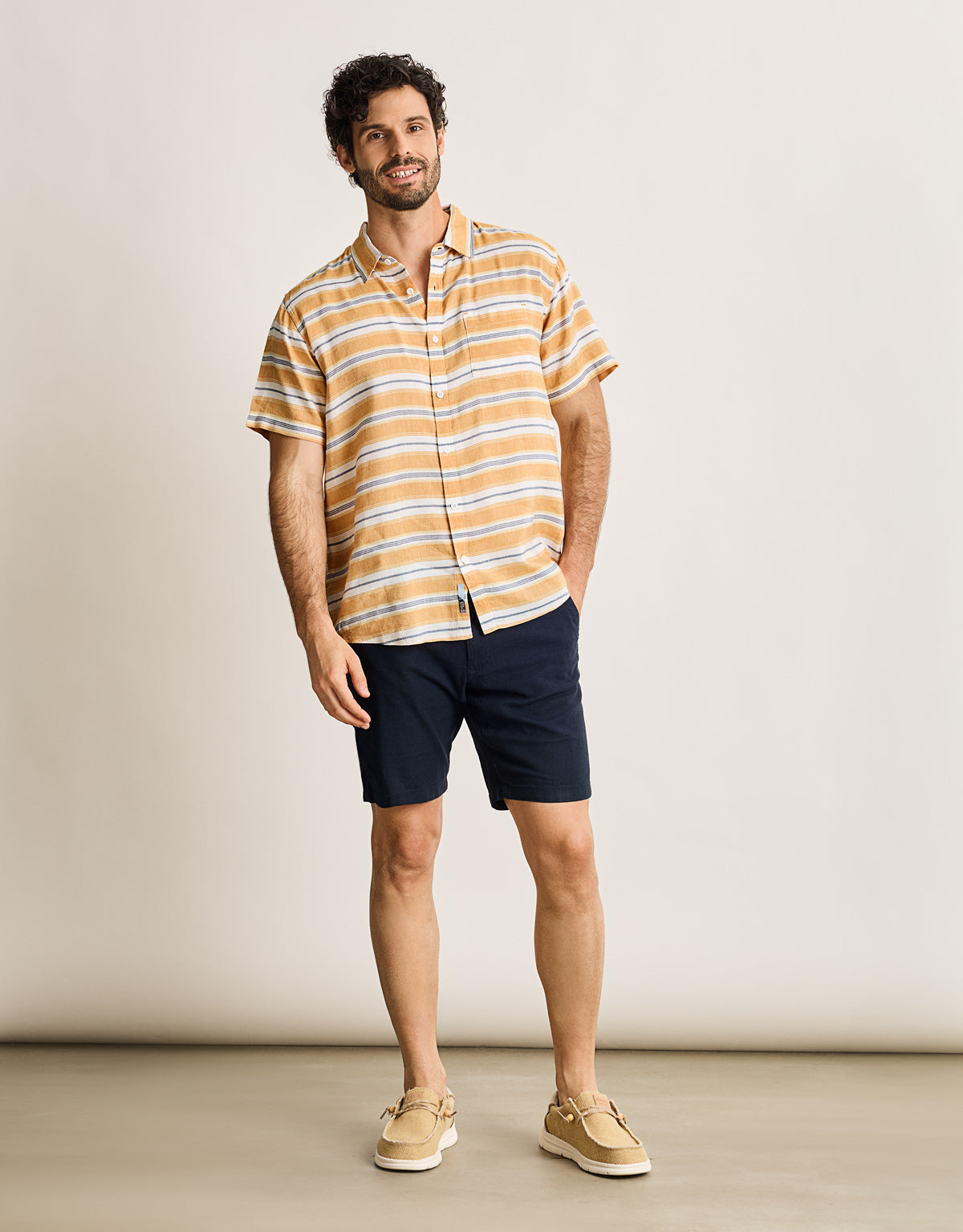 Camisa Manga Corta Amarillo - Coated 7