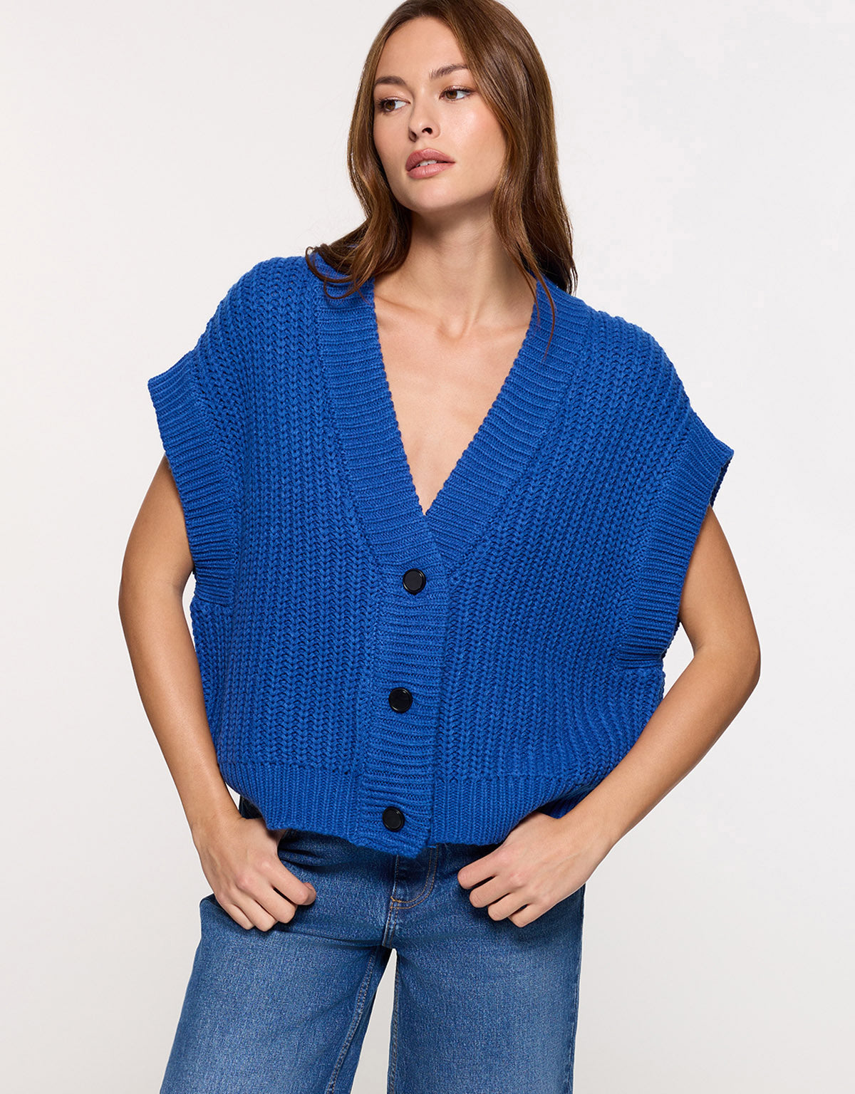 Chaleco de Punto Azul - Richy 2