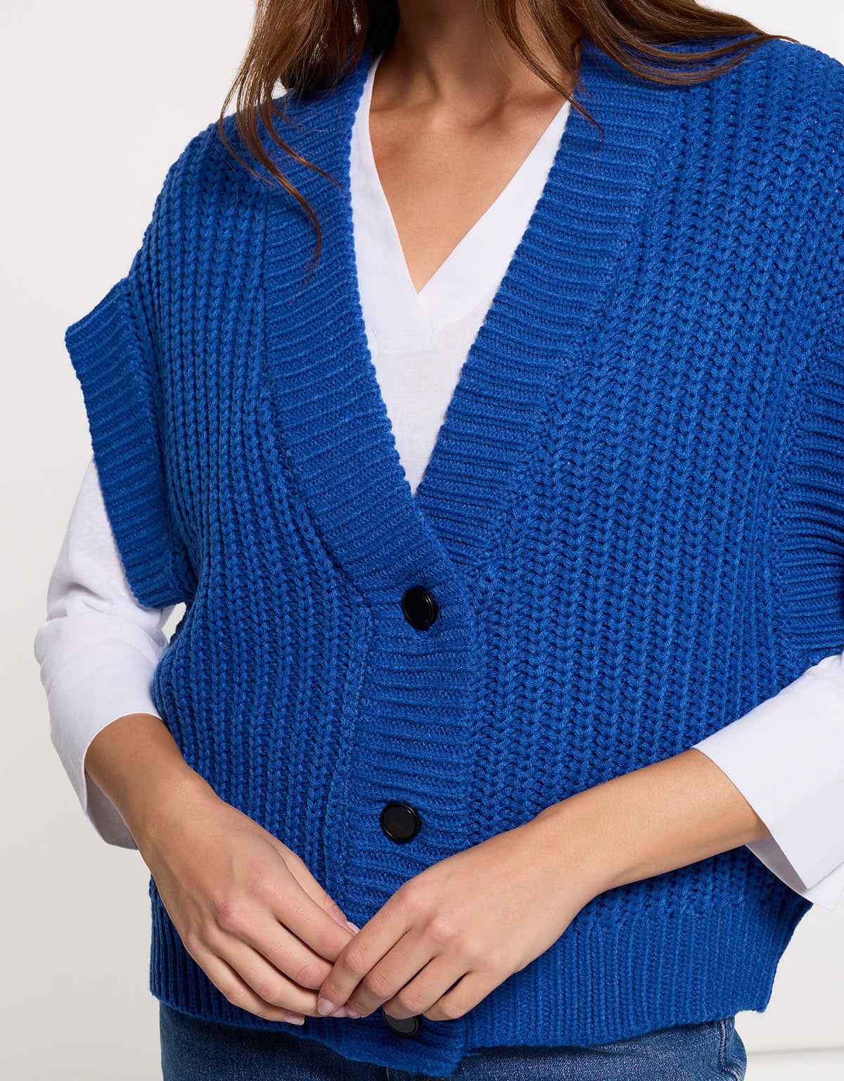 Chaleco de Punto Azul - Richy 6