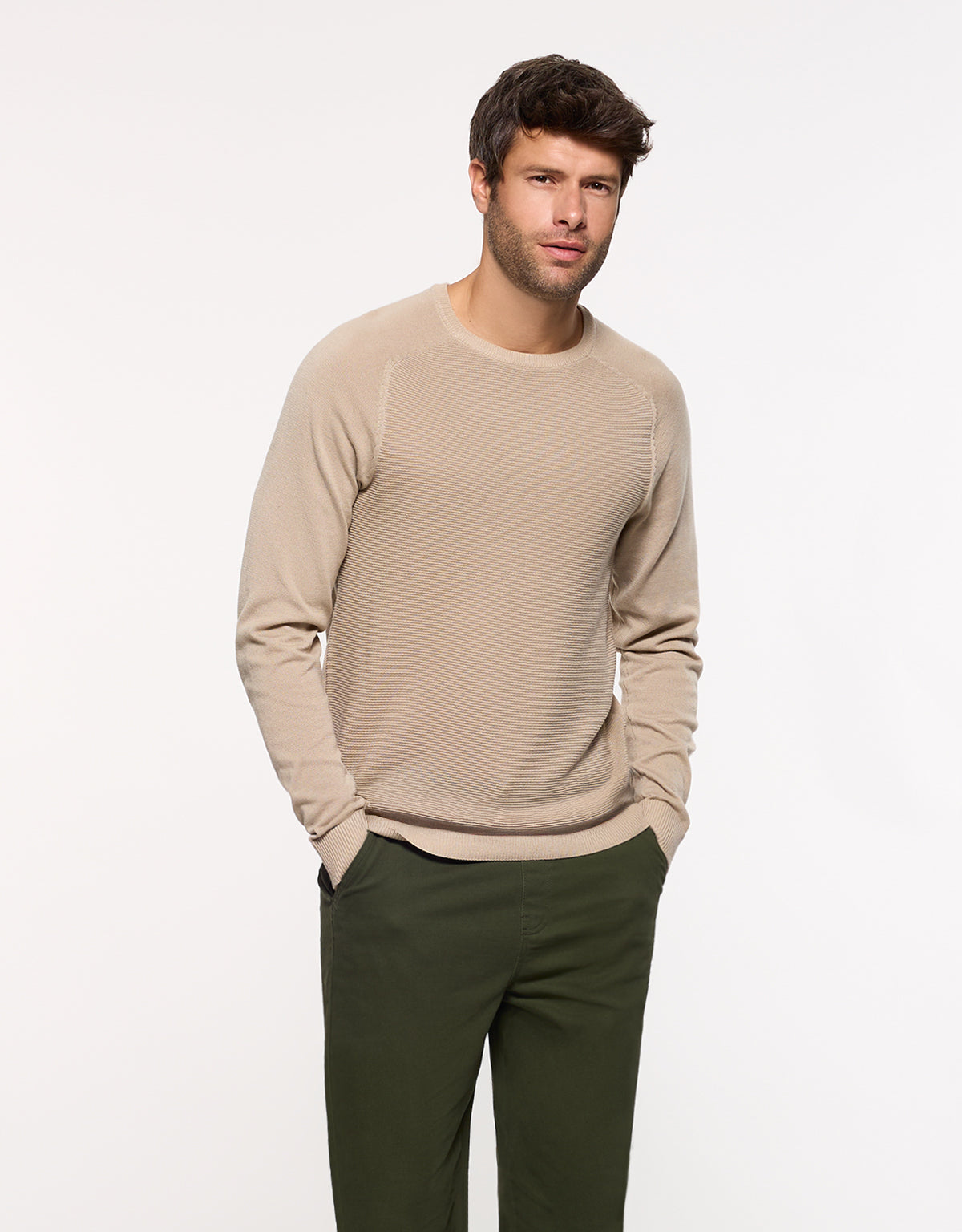 Jersey Manga Larga Taupé - Nusti