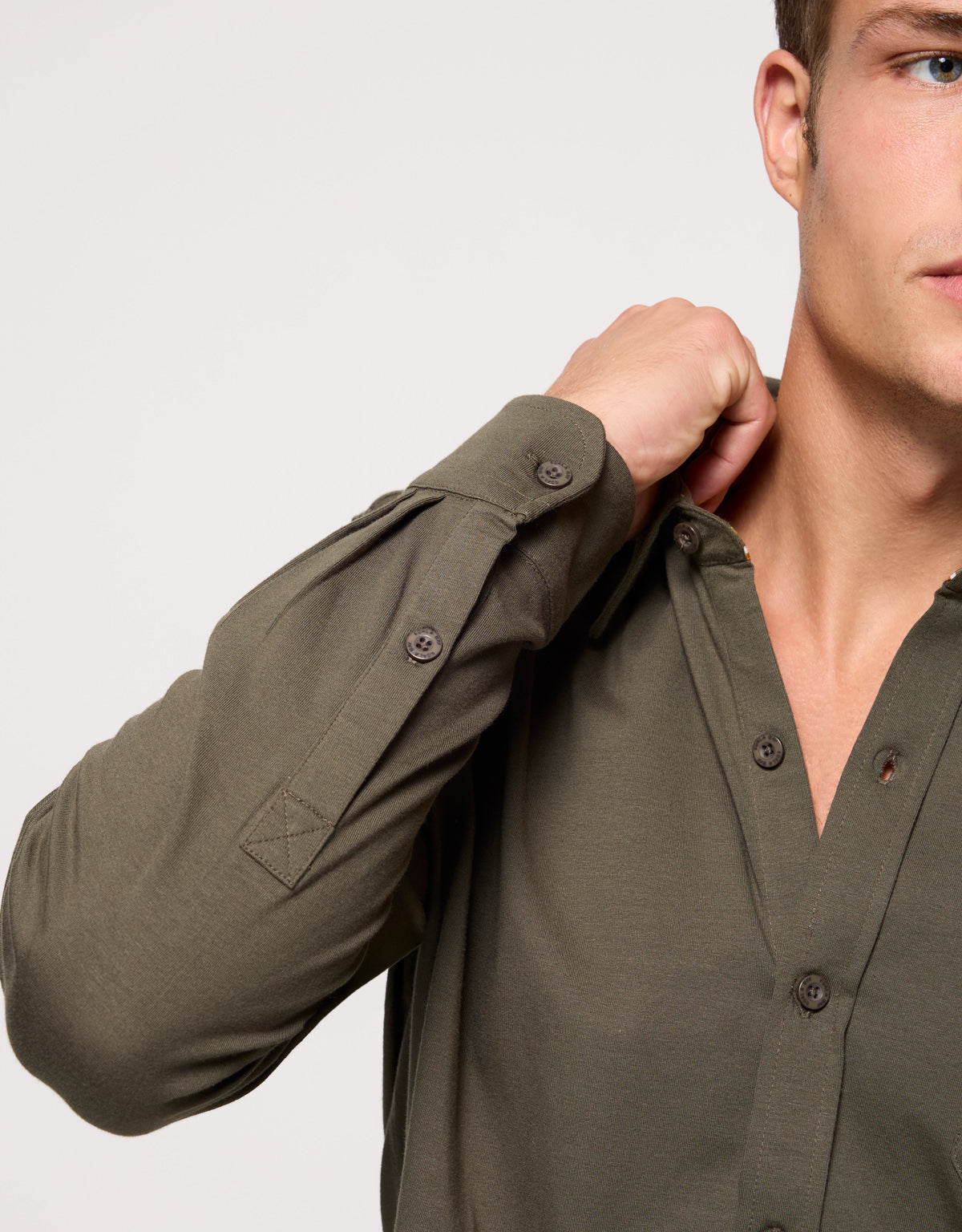 Camisa Manga Larga Verde - Niana 5