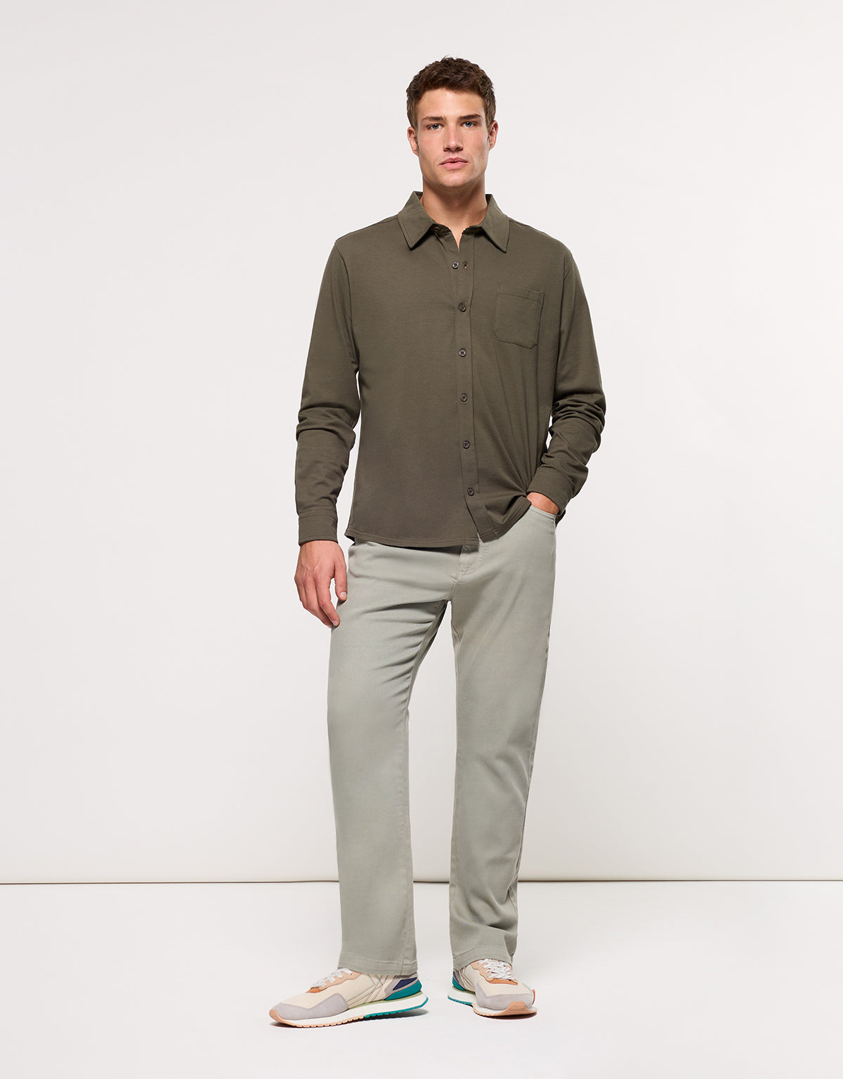 Camisa Manga Larga Verde - Niana 6