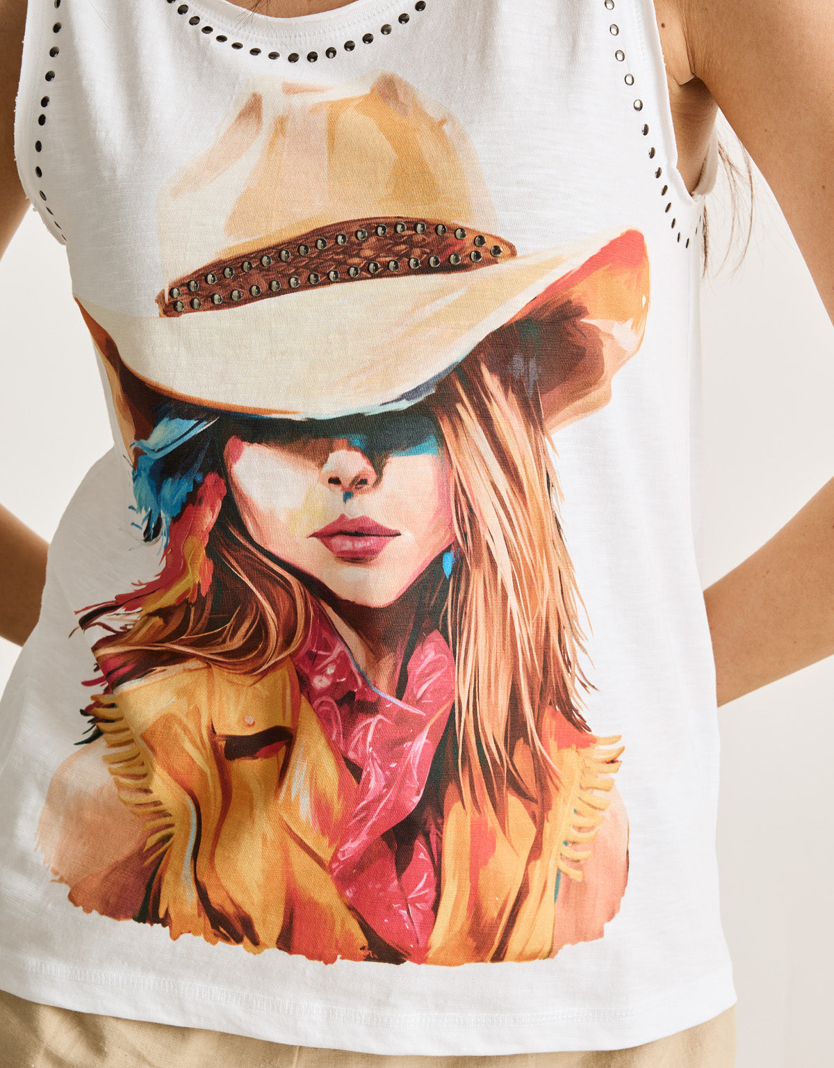 Camiseta Tirantes Blanco - Ranchara 6