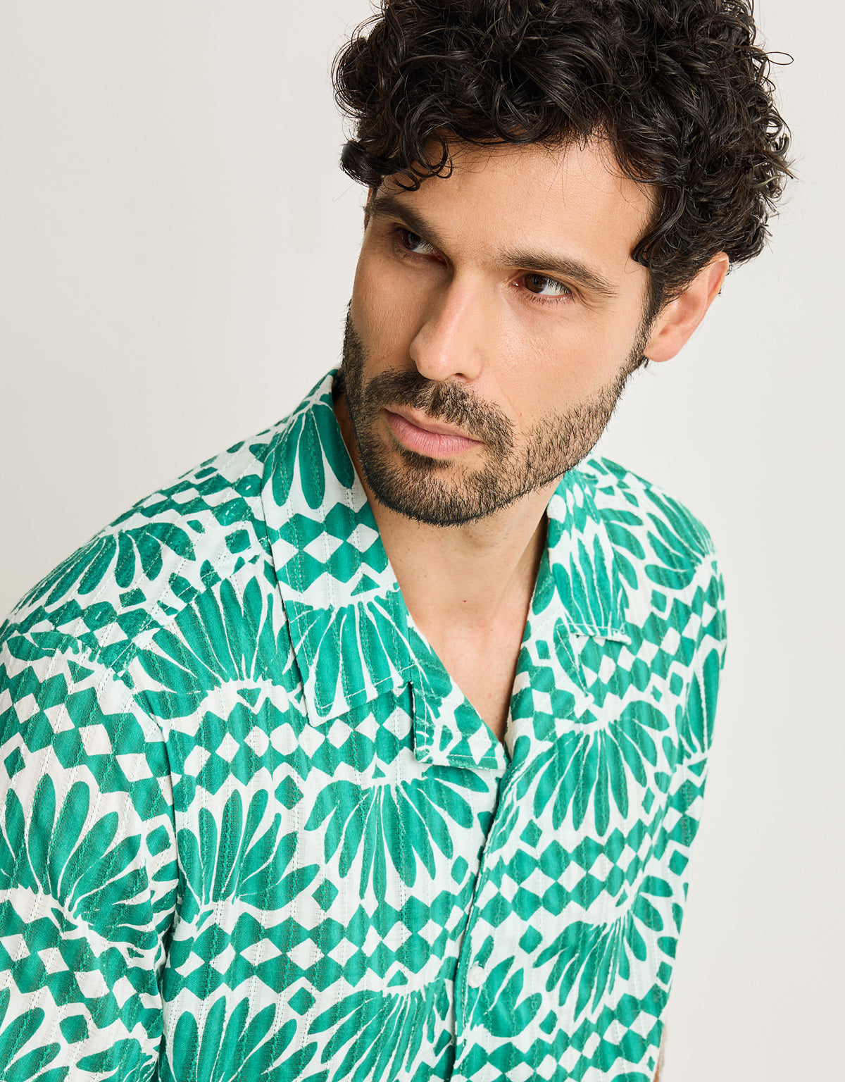 Camisa Manga Corta Verde - Alrendo 2