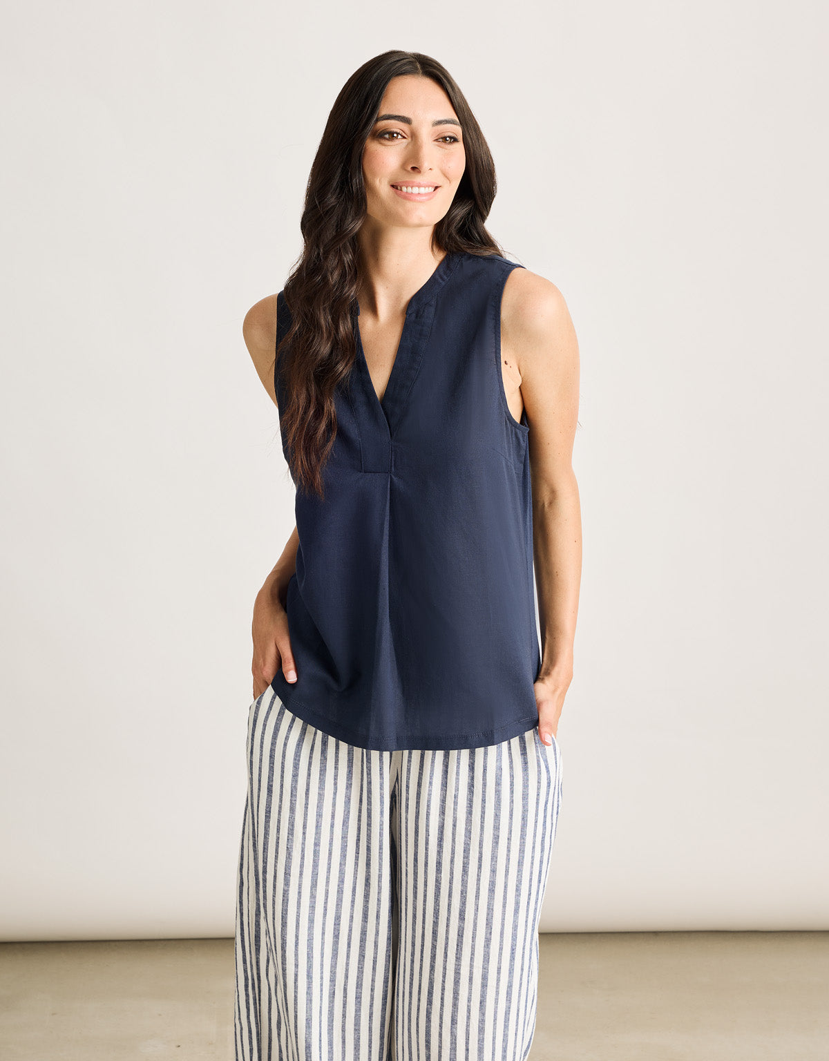 Camisa Tirantes Azul Marino - Nurita