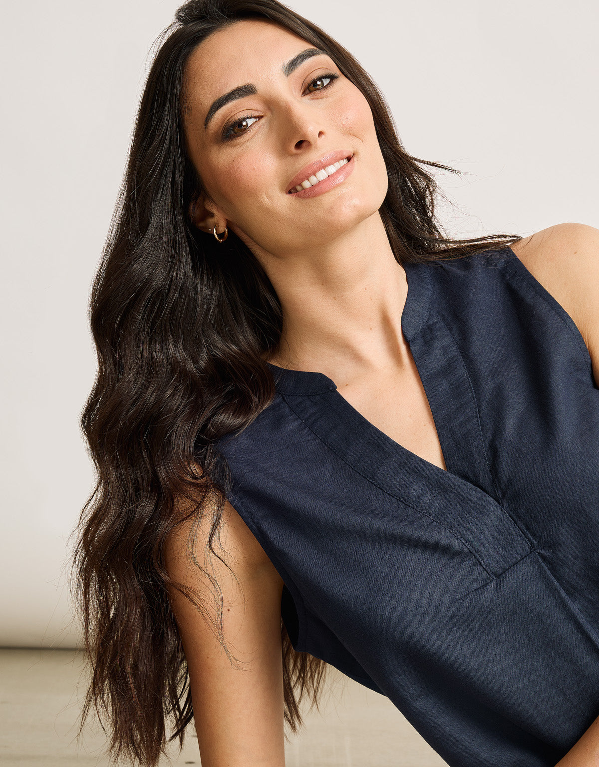 Camisa Tirantes Azul Marino - Nurita 2