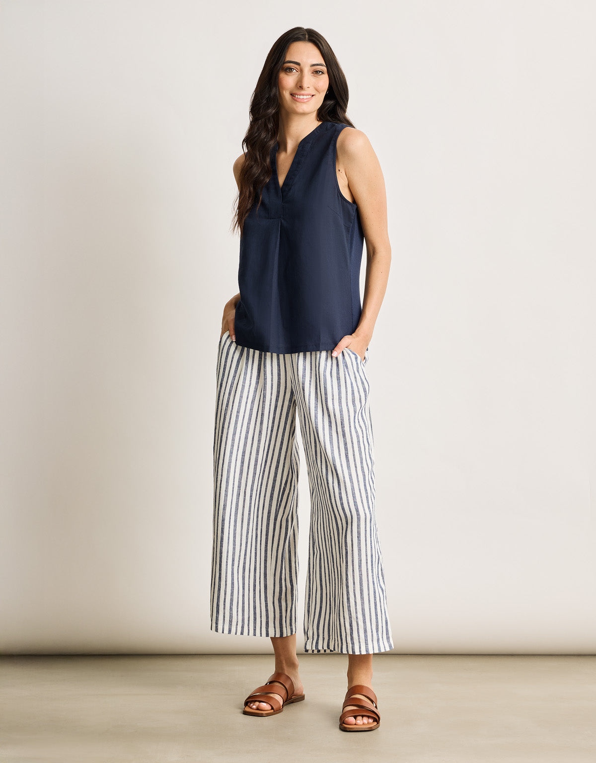 Camisa Tirantes Azul Marino - Nurita 7