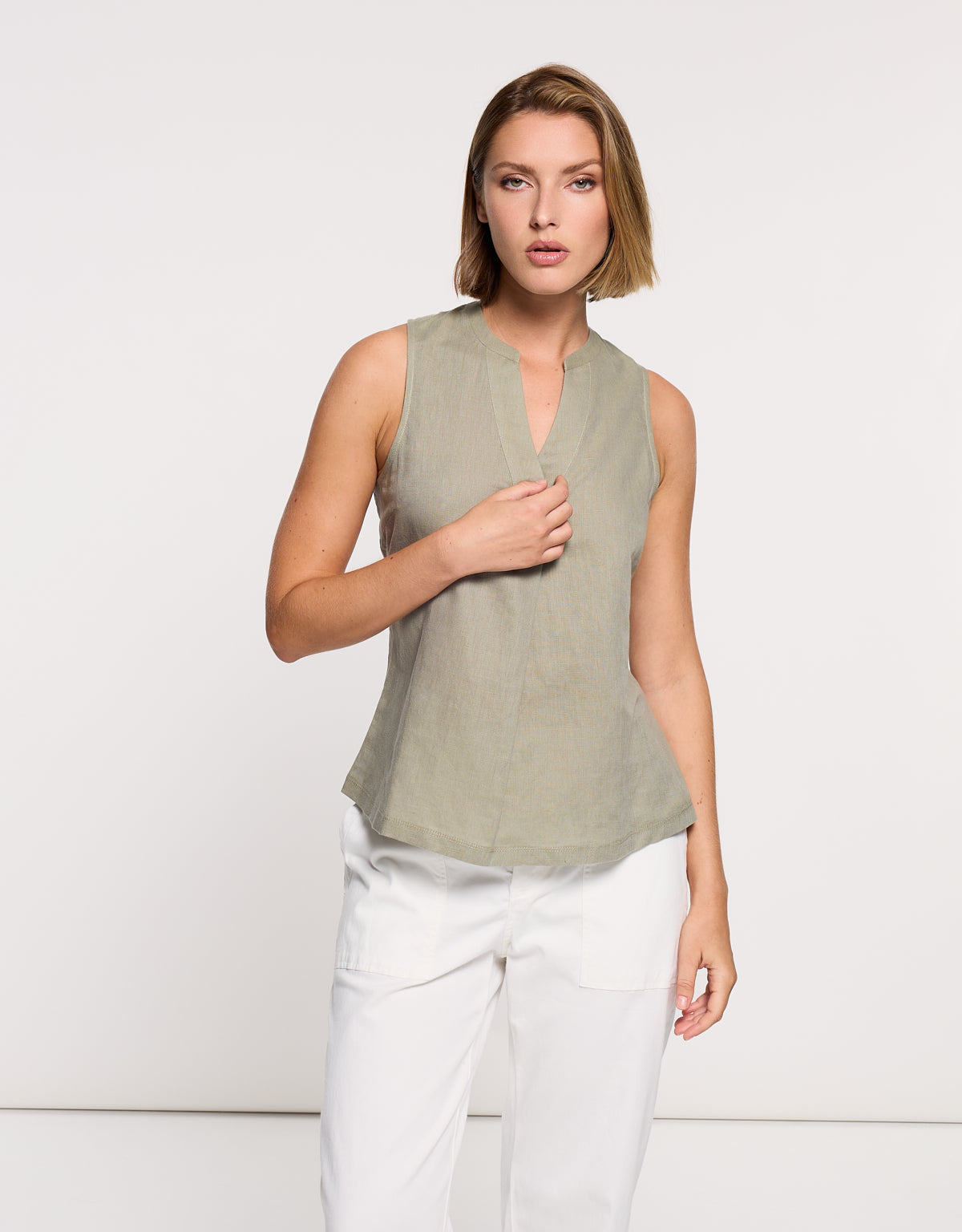 Camisa Tirantes Caqui - Nurita