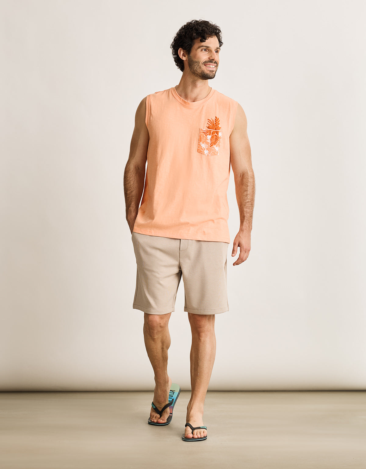 Camiseta Tirantes Naranja - Satri 7