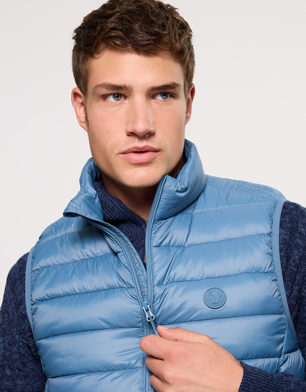 Light Blue Padded Gilet - Ninbo