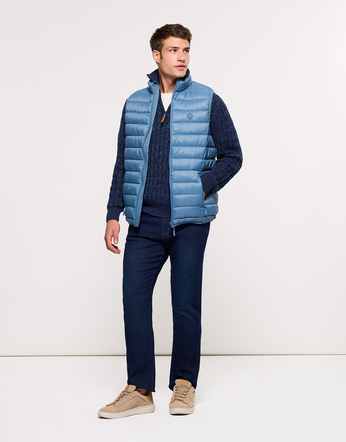Light Blue Padded Gilet - Ninbo