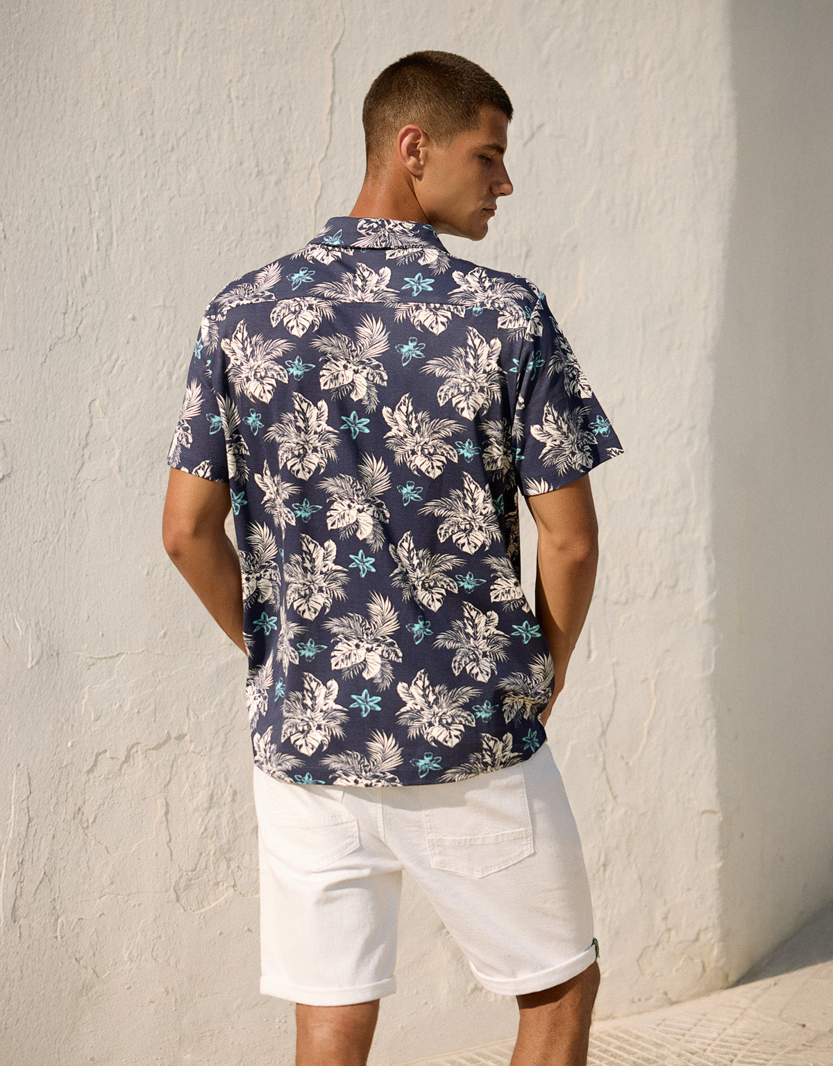 Camisa Manga Corta Azul Marino - Roundlip 3