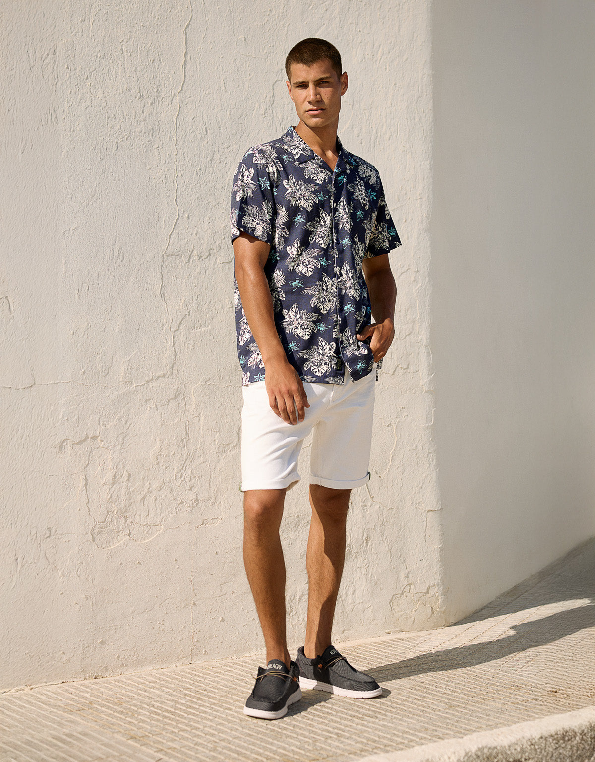 Camisa Manga Corta Azul Marino - Roundlip 6