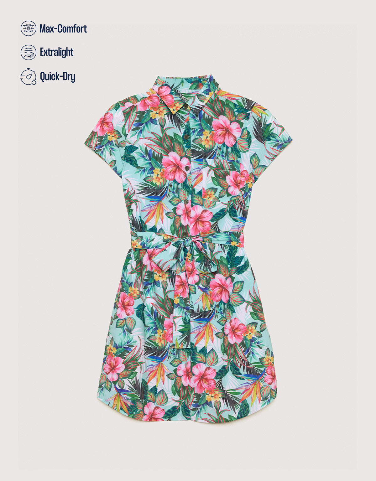 Kurzes Kleid Mehrfarbig – Orante