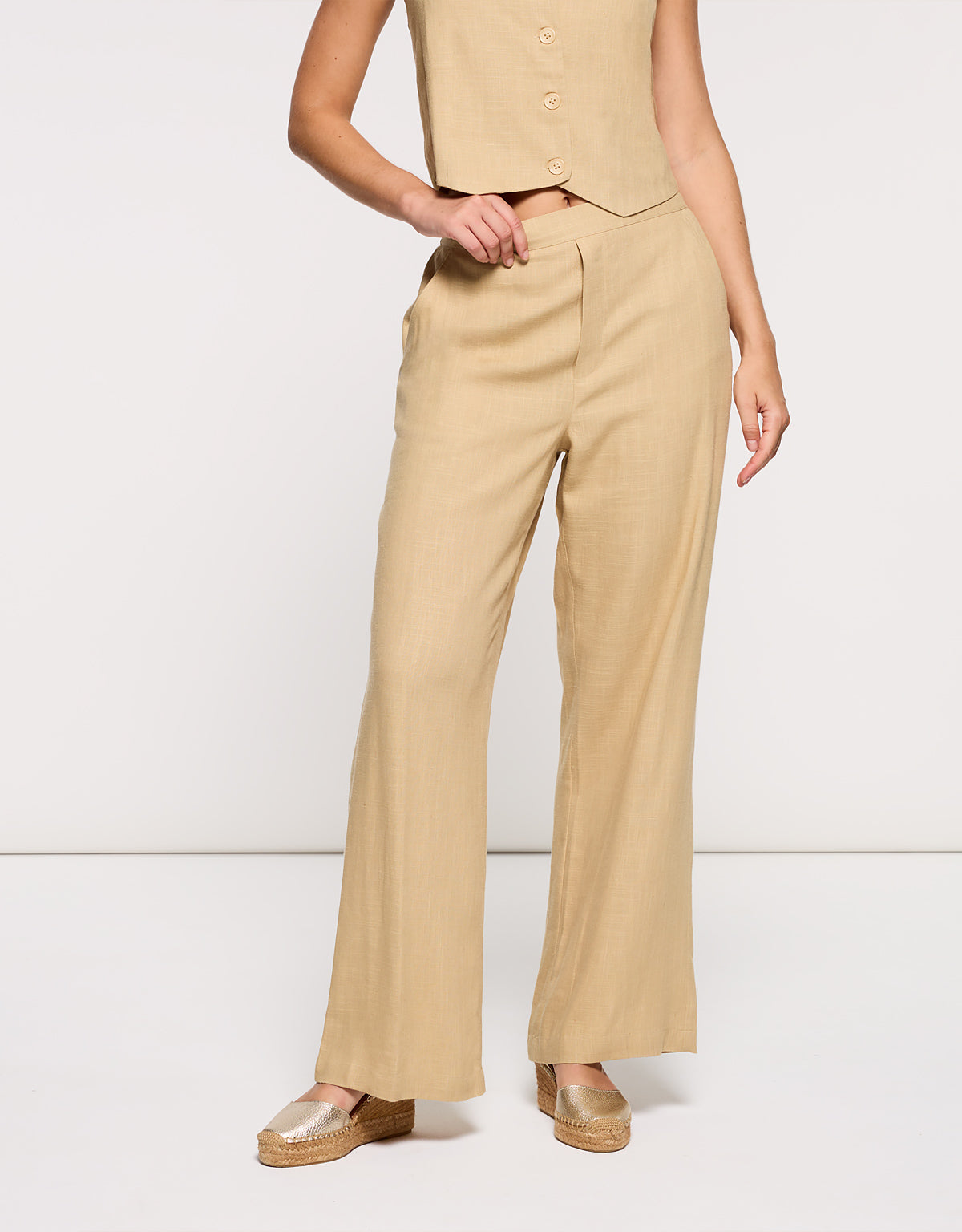 Pantalón Largo Beige - Mota