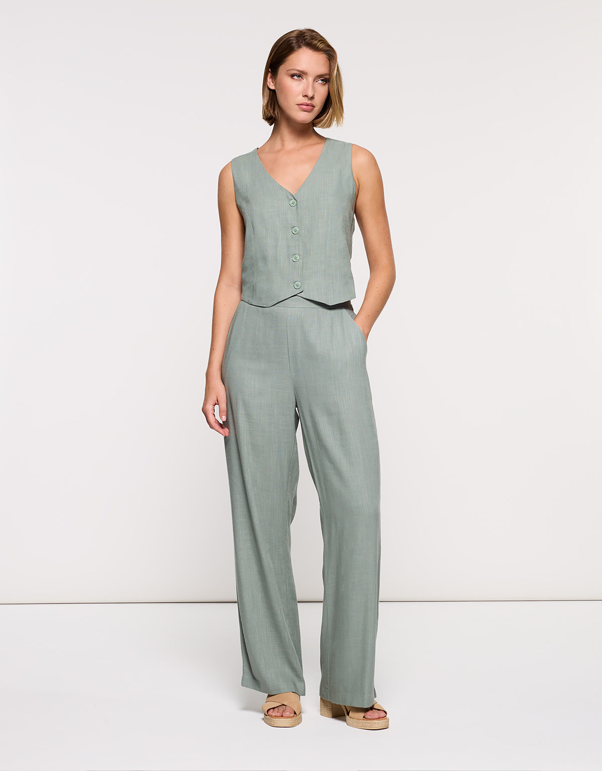 Chaleco Caqui Claro - Moti 7